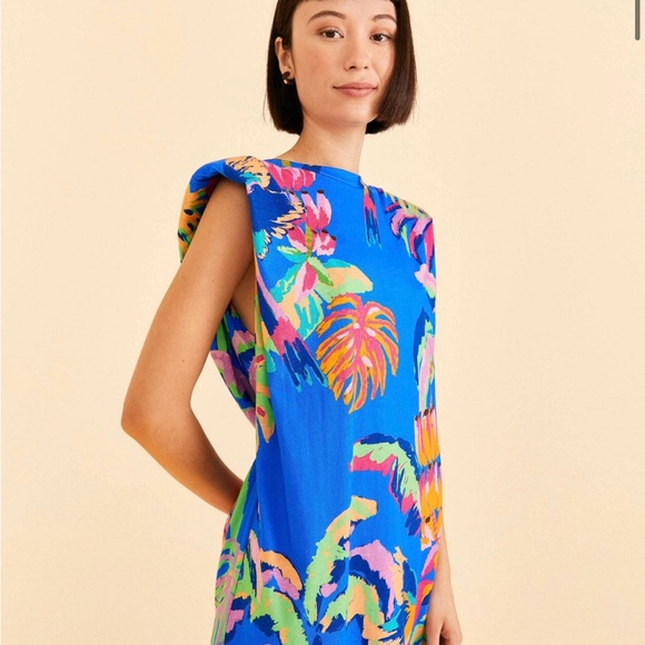 Farm rio blue floral t-shirt dress Farm rio blue floral t-shirt dress